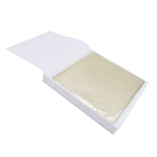 100Pcs Gold Leaf Sheets 9x9cm Gilding Foil Antique Silver Foil Paper For Paintings Arts Crafts Nail Deco  Furniture