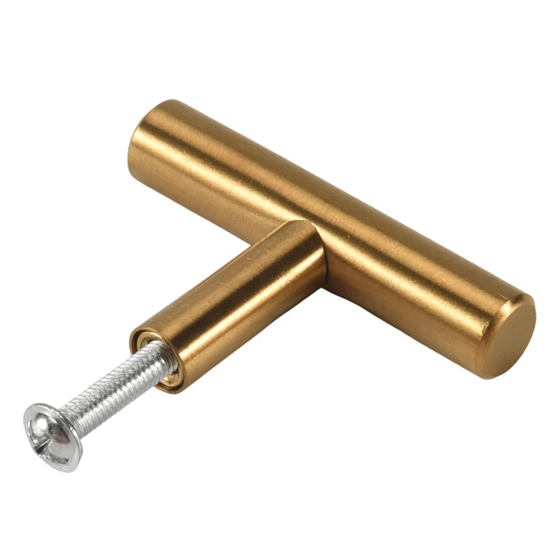 50Mm Long Single Hole Cabinet Knobs And Pulls Door Cupboards Drawers Bedroom Furniture Handles Brushed ,20 Pack,Gold