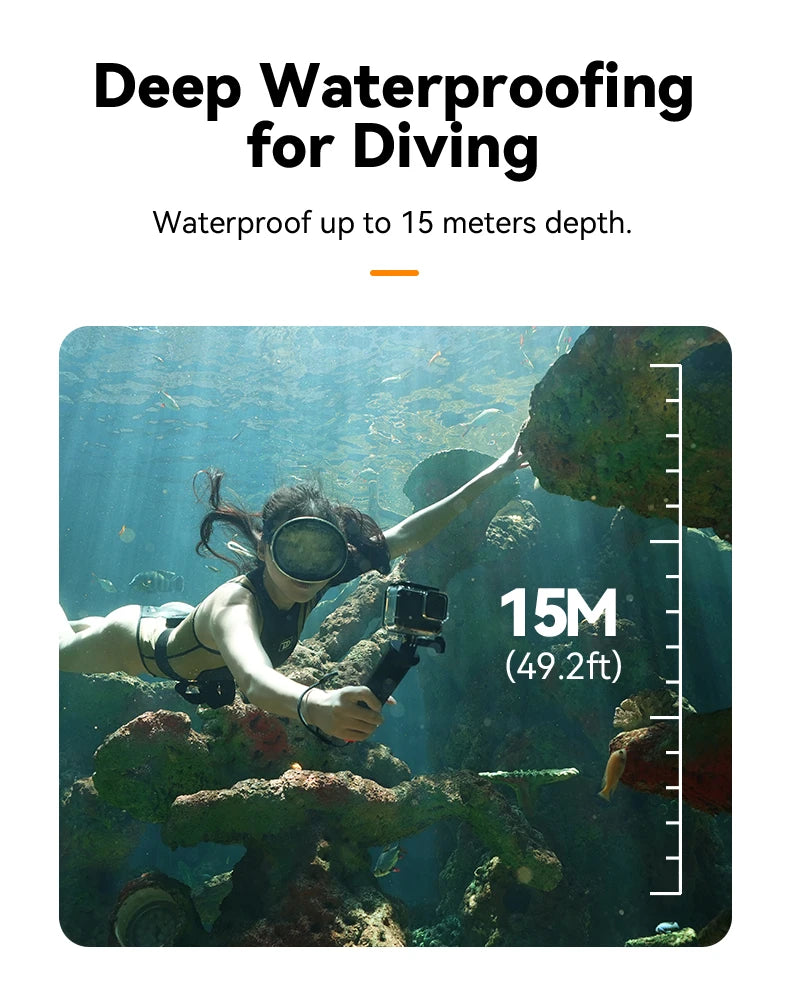 TELESIN Buoyancy Bar Selfie Stick Waterproof Selfie Stick With Hand Strap Wireless Remote Control For Gopro Hero 9 10 11 12 13