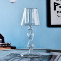 Clear Candle Holder Glass  Candle Holder for Home Decor Table Centerpiece Wedding Party Christmas Valentine Day