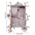 Nordic Style Metal Photo Frame Flower Decor Golden Metal Frame For Pictures Holder Photocards Room Decoration Valentine's Gift