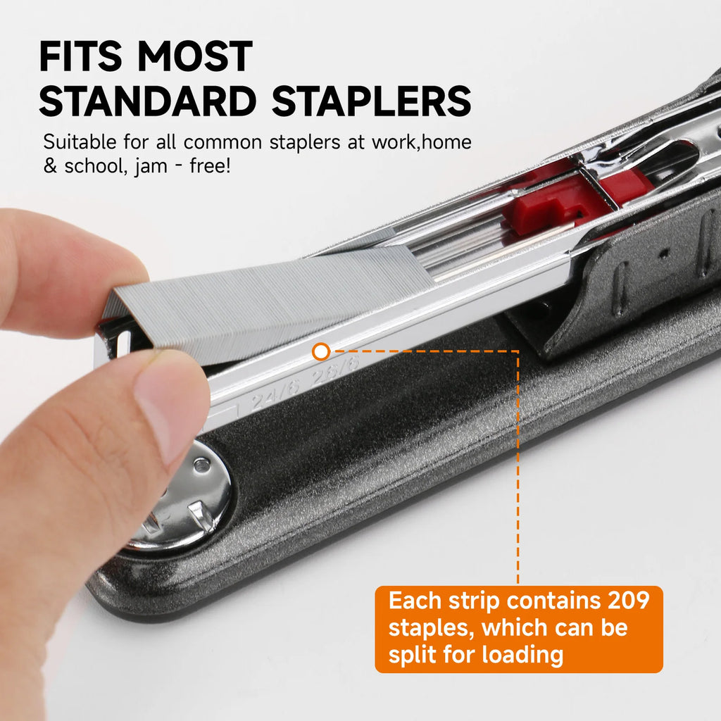 15000 Staples/Set No.26/6 Staples, High-strength Easy-to-Penetrate Staples, School Office Supplies Refill