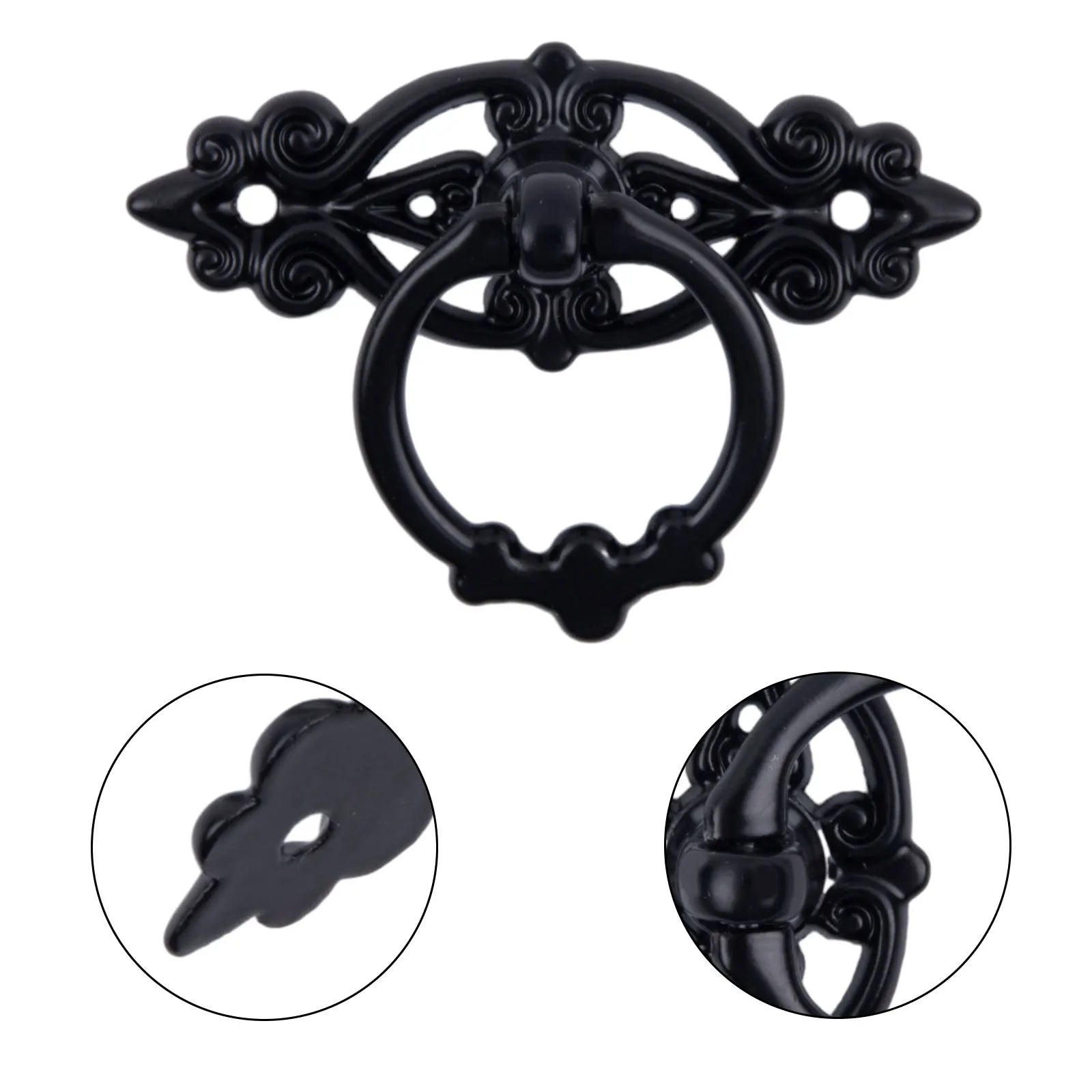 Cabinet Retro Handle Door Antique Alloy Handle Drawer Pull Ring Wood Case Handle Hanging Ring For Home Furniture DIY Decoraction