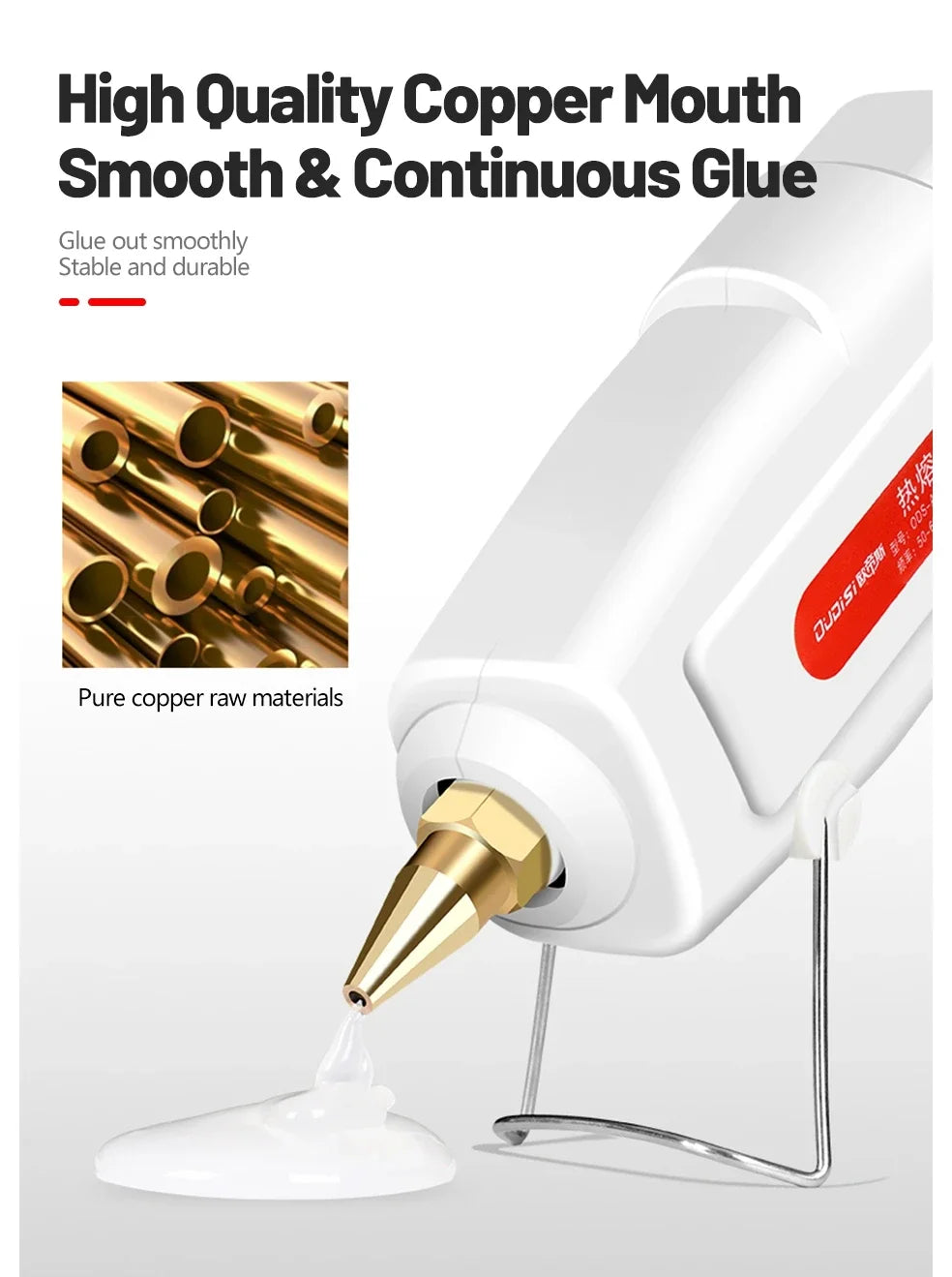 100W Electric Hot Melt Glue Gun DIY Mini for Household Industrial Use 11mm Glue Stick US Plug Repair Tool