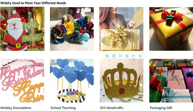 Glitter Cardstock Paper, Sparkly, Shinny Craft Paper, DIY Party, Graduation Decor, 10 Sheets