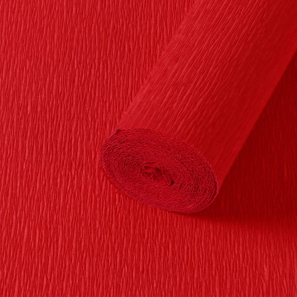 50x250cm Colored Crepe Paper Roll Origami Crinkled Crepe Paper Craft DIY Flowers Decoration Gift Wrapping Paper Craft