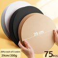 25/29/36 cm Colored Cardstock 200g Round Blank Cardboard Cardstock Sketch Paper for DIY Craft Papercraft Scrapbook Paper Album