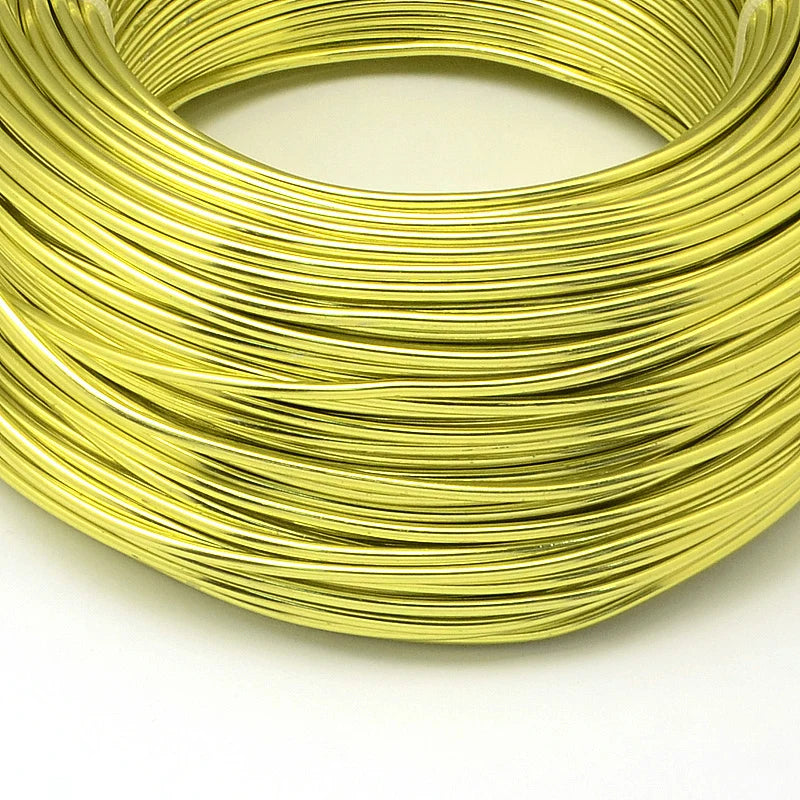 PandaHall 0.6-2.0mm Anodized Aluminum Wire 10 Sizes , Colorful Bendable Craft Wire for Jewelry Making, DIY Model Beading