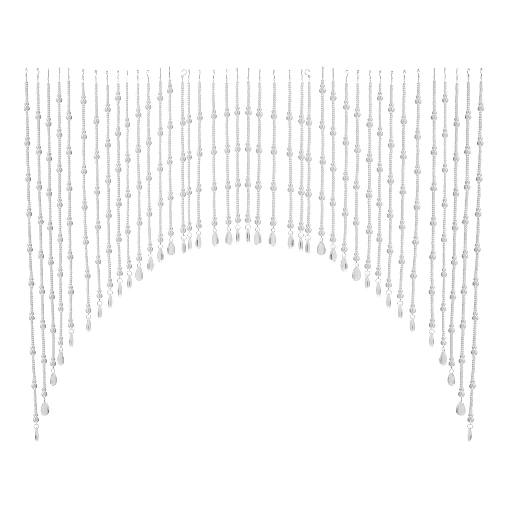 40 Strings Beaded Curtain Arched Crystal Curtain Hanging Door Beads Curtains for Entrances Doorways Bathroom