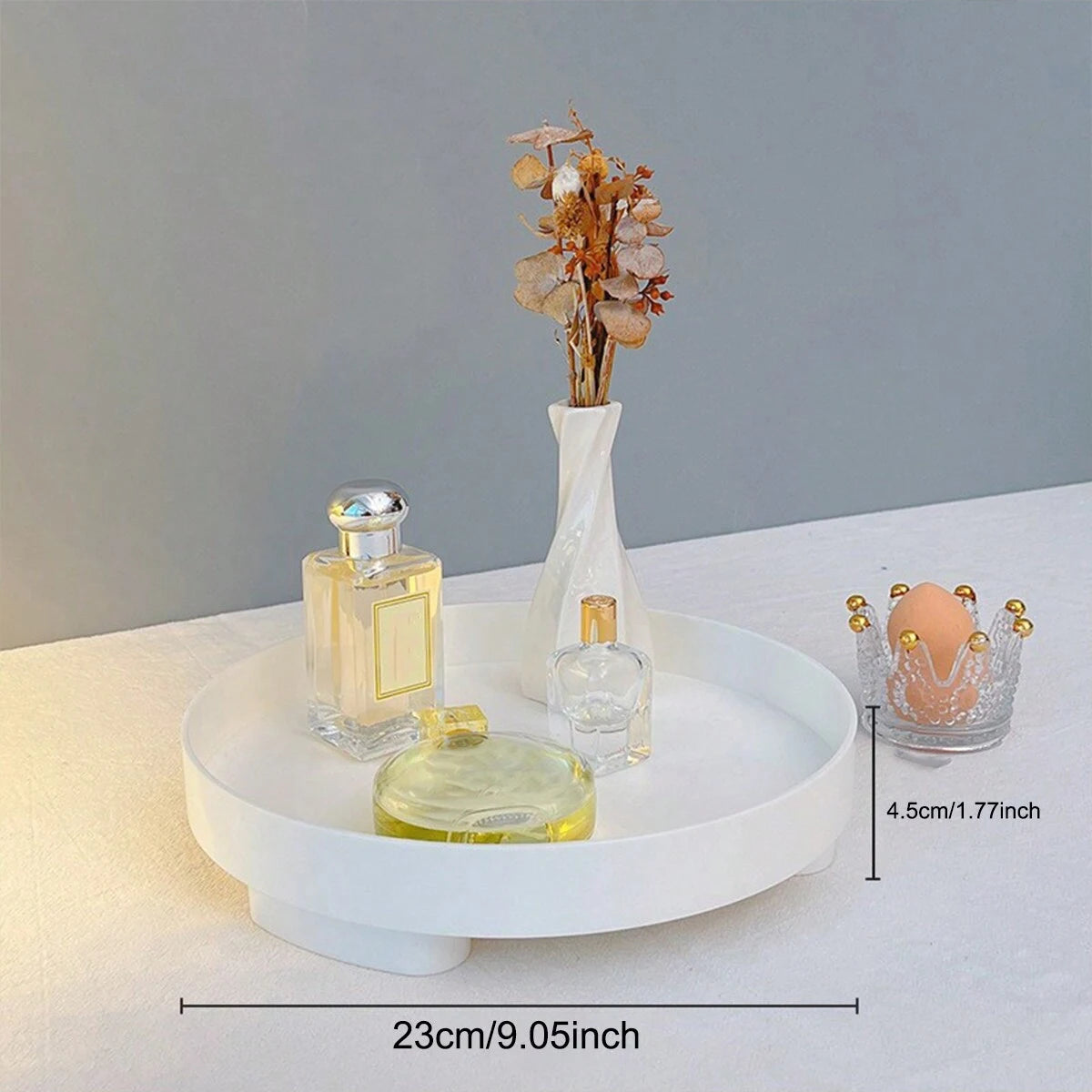 1 piece - Wooden desktop tray, entryway key holder, bathroom cosmetics organizer, simple living room desktop decoration gadget