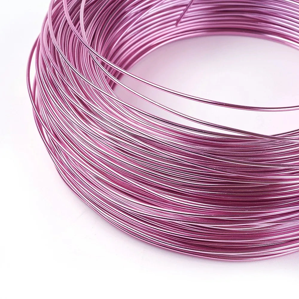 PandaHall 0.6-2.0mm Anodized Aluminum Wire 10 Sizes , Colorful Bendable Craft Wire for Jewelry Making, DIY Model Beading