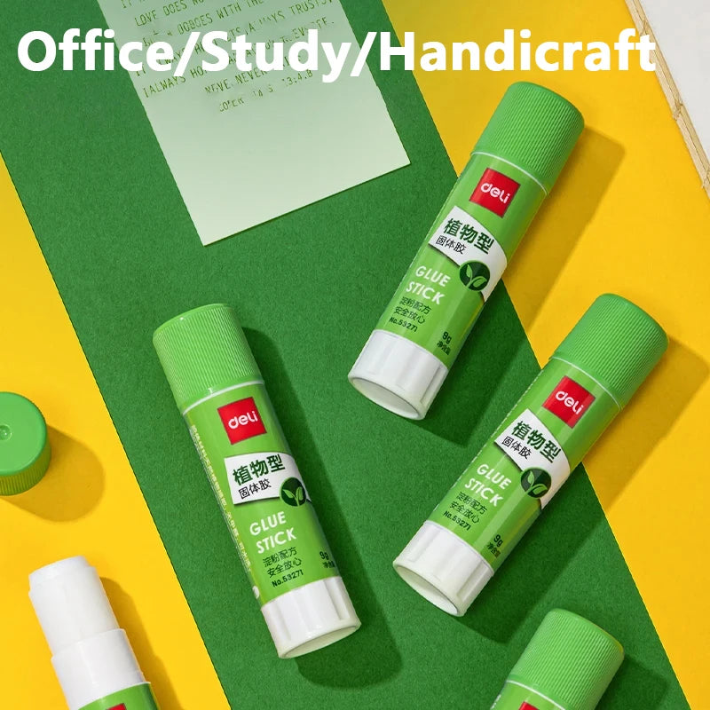 9/21g Deli Strong Glue Stick Handcrafted Non-Toxic Extra Strong Bonding Rapid Drying Perfect Students Office Use High-quality