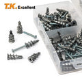 120Pcs  Zinc Alloy Plasterboard Drywall Anchor Hollow Wall Self-drilling Wall Plug with Tapping Screw Drywall Bolt