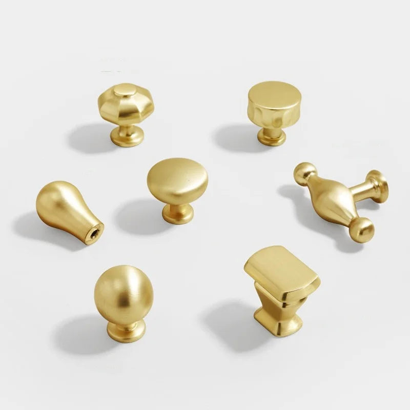 Modern Cabinet Door Pull Golden Drawer Knobs Furniture Handles Kitchen Accessories Cupboard Wardrobe Cabinet Knobs And Handles