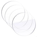 30Pcs Acrylic Sheet Round Disc Clear Cast Plexglass Board 1mm Thick for Display