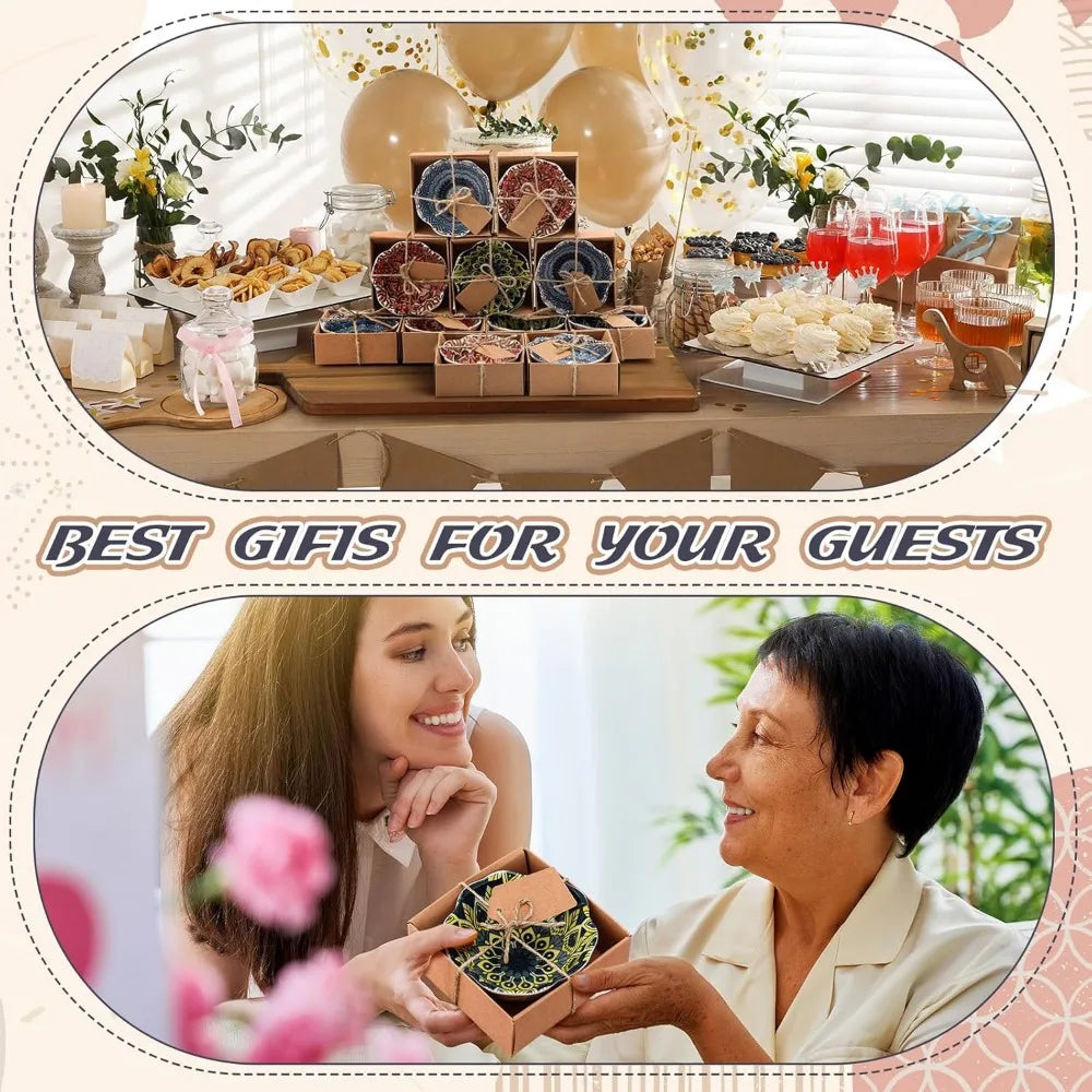 Mexican Wedding Favors for Guests Bulk 3.3 Inches Small Ceramic Bowl Mexican Salsa Bowl Dipping Boho Pottery Dishes for Bridal S