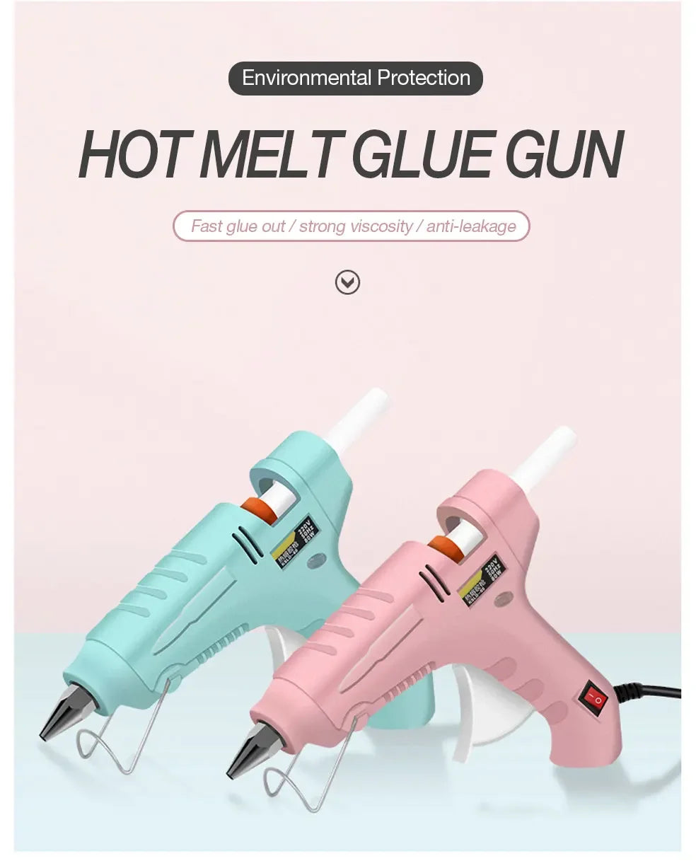 YLONGDAO 50/70W Hot Melt Glue Gun with 7mm Glue Sticks Mini Industrial Guns Heat Temperature Thermo Electric Repair Tool