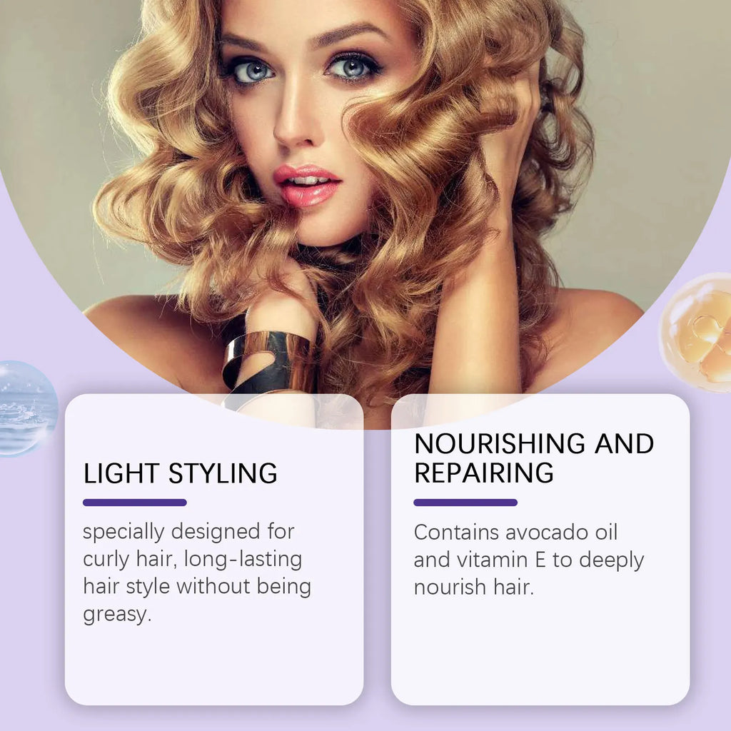 Hair Styling Spray Anti Frizz Add on Charms Increase Elasticity Long Lasting Styling Non-greasy Moisturizing Fluffy Hair Mousse