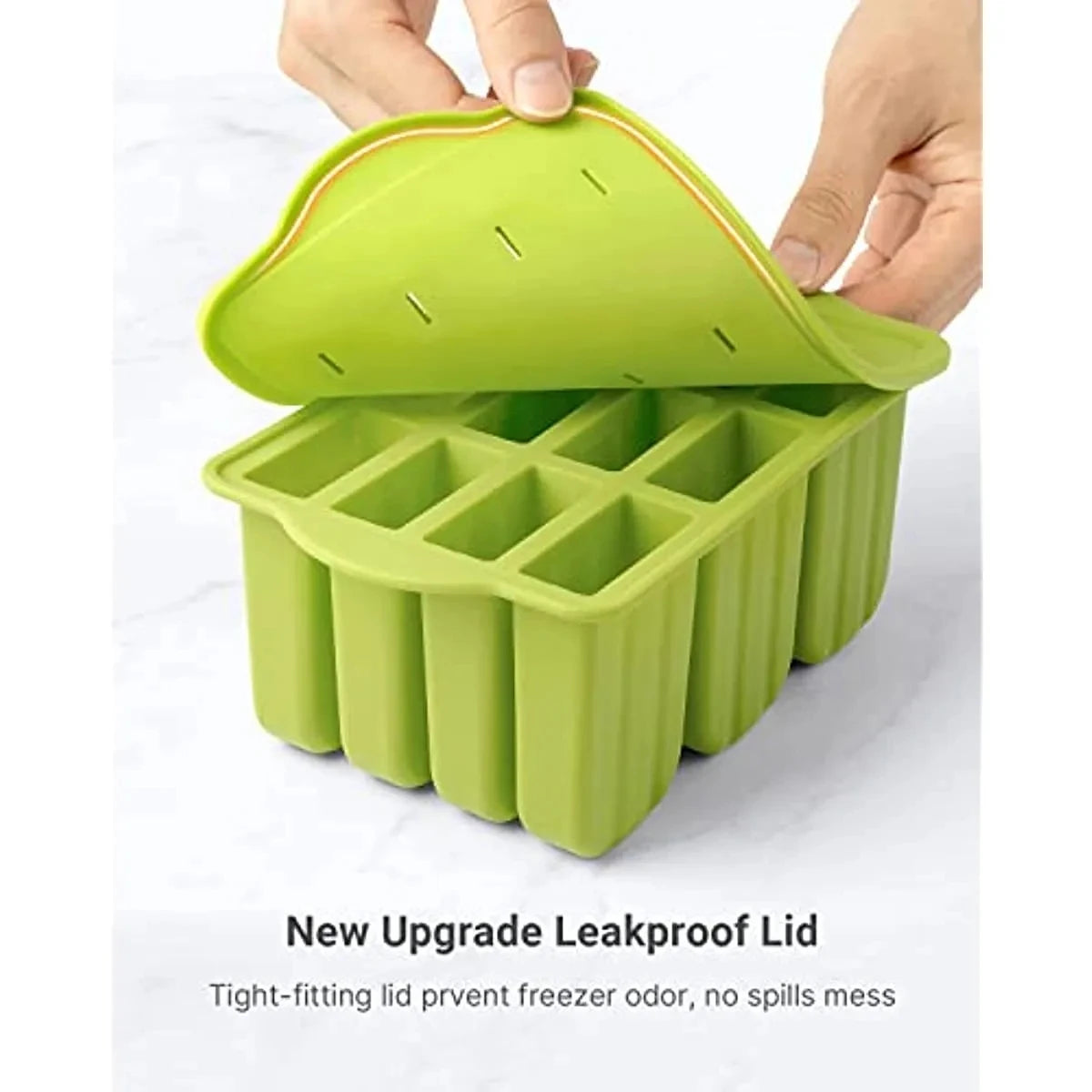 12 Pieces Silicone Popsicle Maker Molds Food Grade Ice Molds With Ice Cream With 50 Popsicle Sticks Popsicles Molds Household