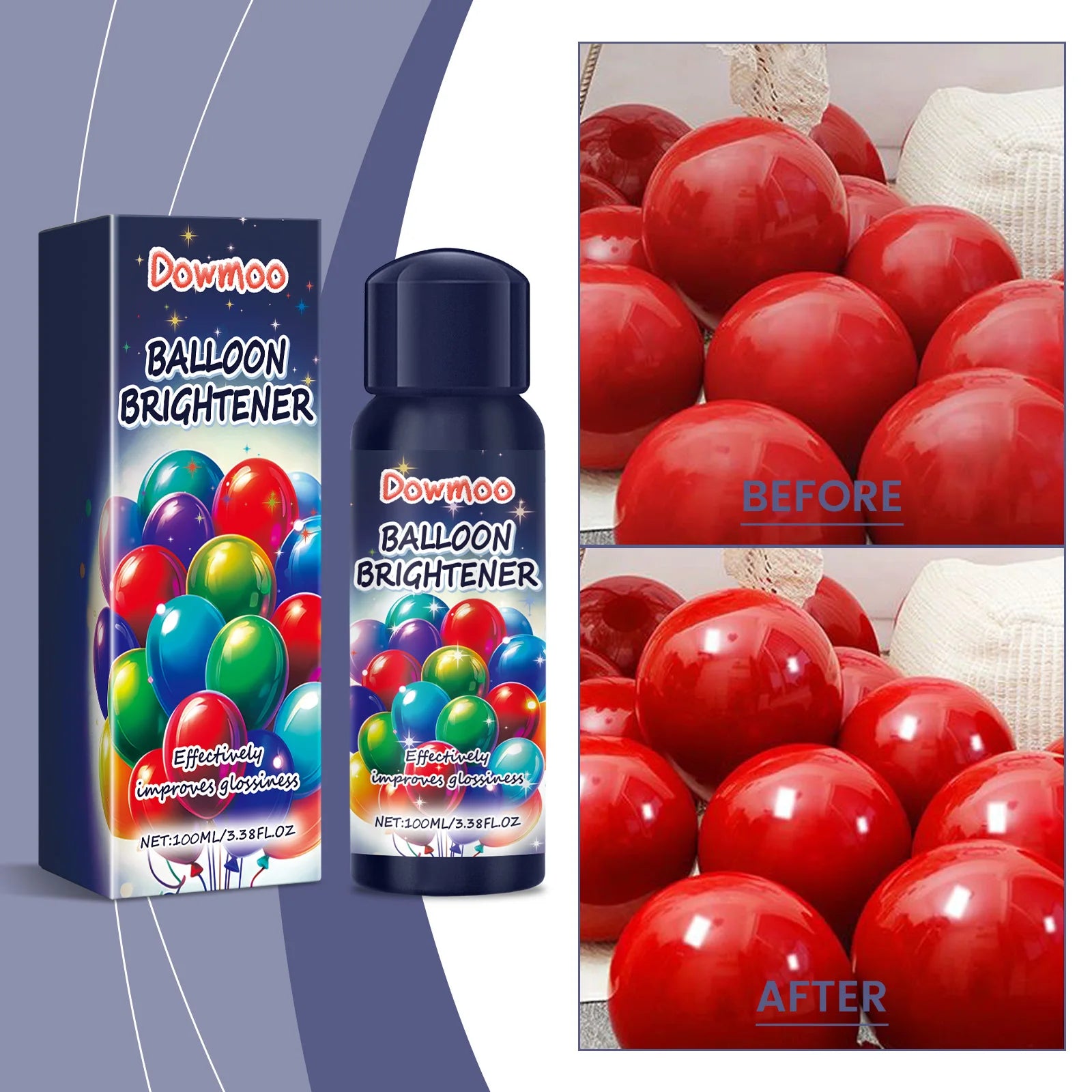 Party Balloon Brightener Spray Enhances Party Atmosphere Long Lasting Shiny Balloon Surface Texture for Christmas Celebration