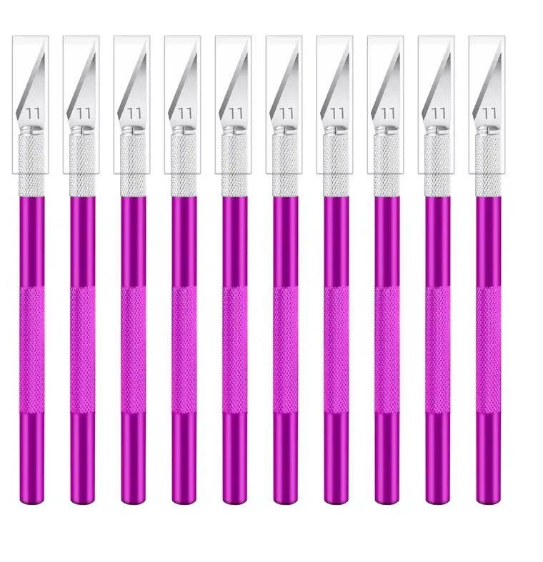 Sharp Exacto Knife Set Exacto Knife Colorful Craft Knife Kit, Precision Hobby Knife for DIY, Art, Cutting, Carving,10PCS