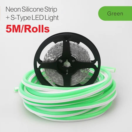 6/8mm 5M/Rolls DIY Separate Silicone Neon Strip 120Leds S-Bendable Newly Flexible Led Tape For LED Neon Sign Waterproof  IP67