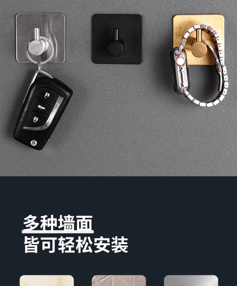 Strong Adhesive Wall Hook Sticker Hanging Coat Rack Clothes Hanger Shower Robe Hook Kitchen Bathroom Towel Hooks Holder