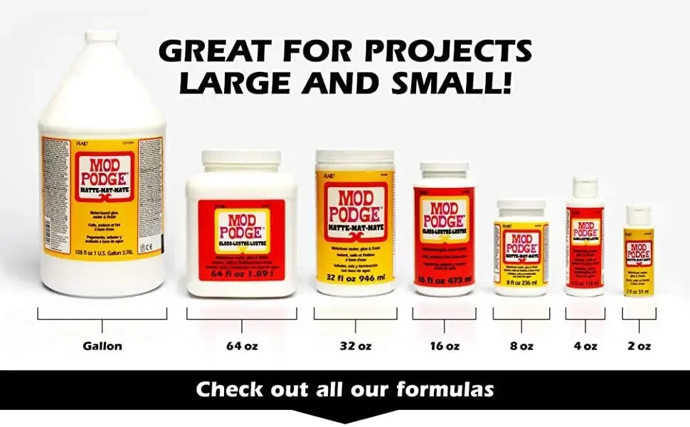 946ml Mod Podge Matte gloss fluid painting glue board transfer dried flower seal Collage glue plaid Wood transfer glue Mod Podge