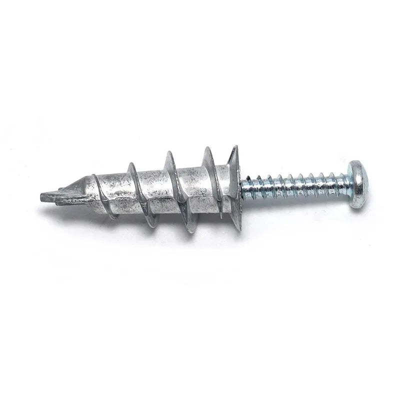 50/100 PCS Self-Drilling Drywall/Hollow Wall Anchor Kit With Zinc Plated Cross Head Self Tapping Screws ﻿