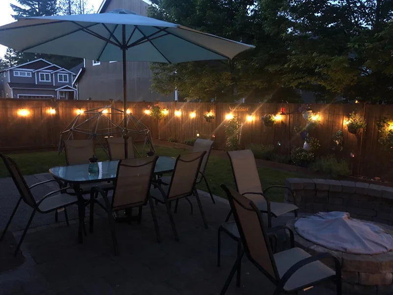 S14 Led String Lights Outdoor for Christmas Outside Patio Globe Shatterproof Bulbs garden garland wedding Decorative