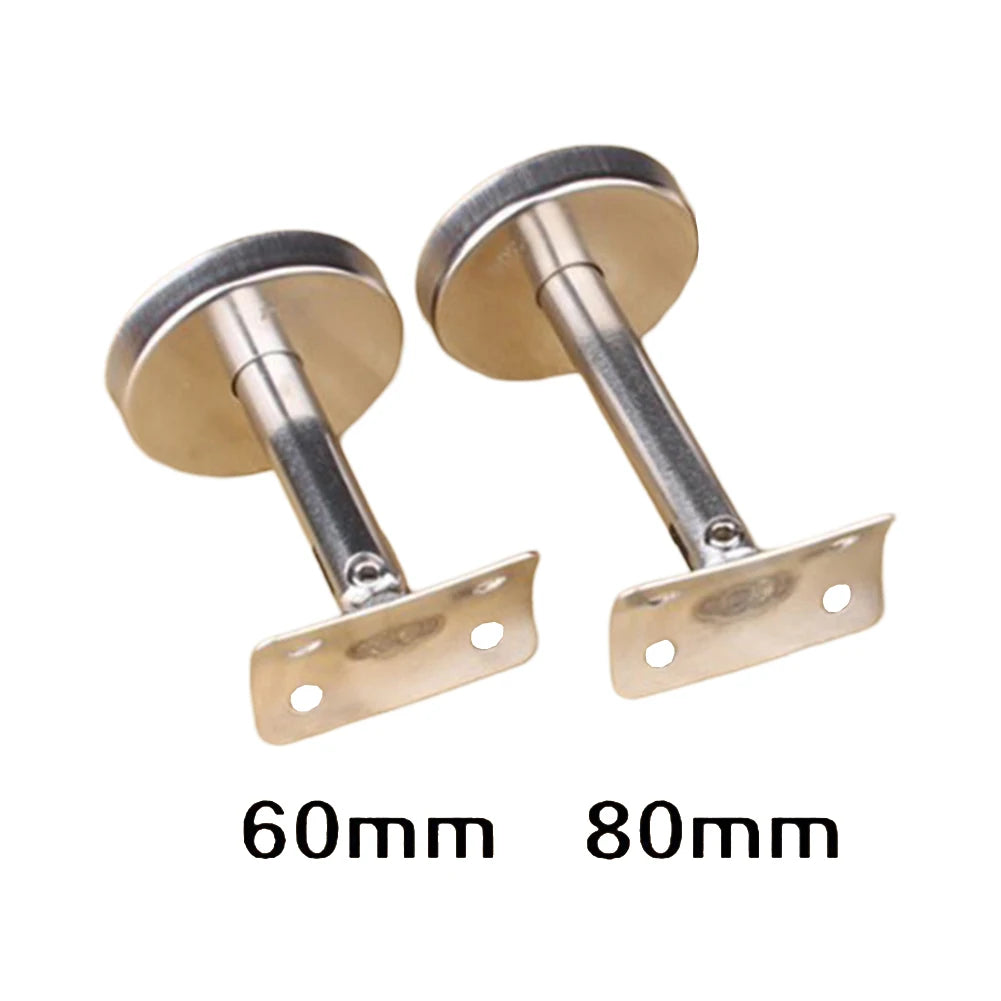 3Pcs Adjustable Stair Handrail Brackets Movable Column Bracket 304 Stainless Steel Handrail Wall Support Hardware Accessories