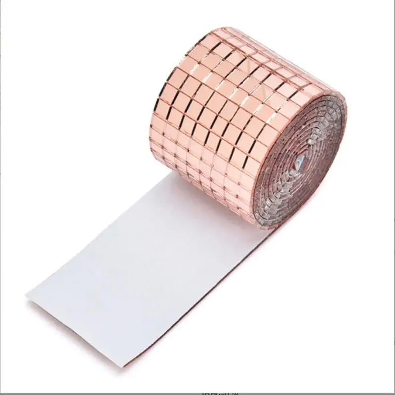 Self-Adhesive Real Craft Mini Square Mirrors Mosaic Tiles Stickers For Bathroom DIY Handmade Craft Home Decoration Making