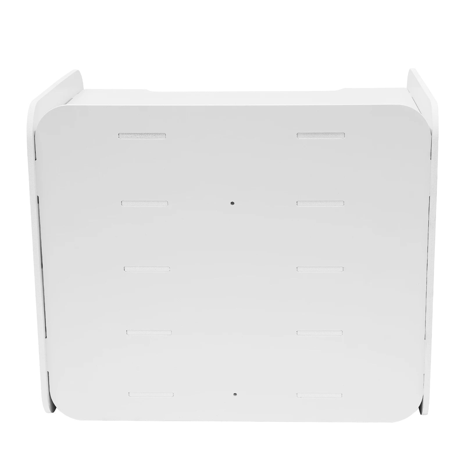 5 Tier PVC Wood-Plastic Desktop Organizer Letter Tray File Rack Stationery Holder Office Desk Storage Shelf with Round Corner