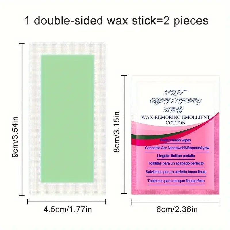 10/20/30/50 Pcs Depilatory Wax Strips For Hair Removal Wax Paper Cold Wax Strips Paper For Face Neck Arm Leg Body Beauty Tools