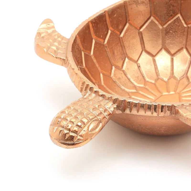 Decorative Turtle Bowl With Antique Copper Finish-10.5 Dia