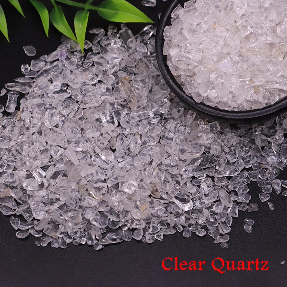 Natural Stone Tumbled Agate Gravel Crystals Chip Quartz Minerals Reiki Healing Specimen Gemstones Home Aquarium Decor DIY Crafts