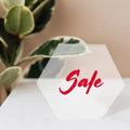 10Pcs Acrylic Plastic Sheet Transparent DIY Board for Painting Craft Decoration Handmade Hexagonal Panel Drawing Tool