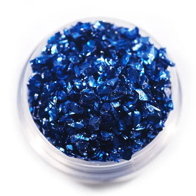 450g/Bag Wholesale Multicolor Flash Irregular Shaped Glass Crushed Stone For DIY 3D Nail Art Decoration/Resin Mold Filler