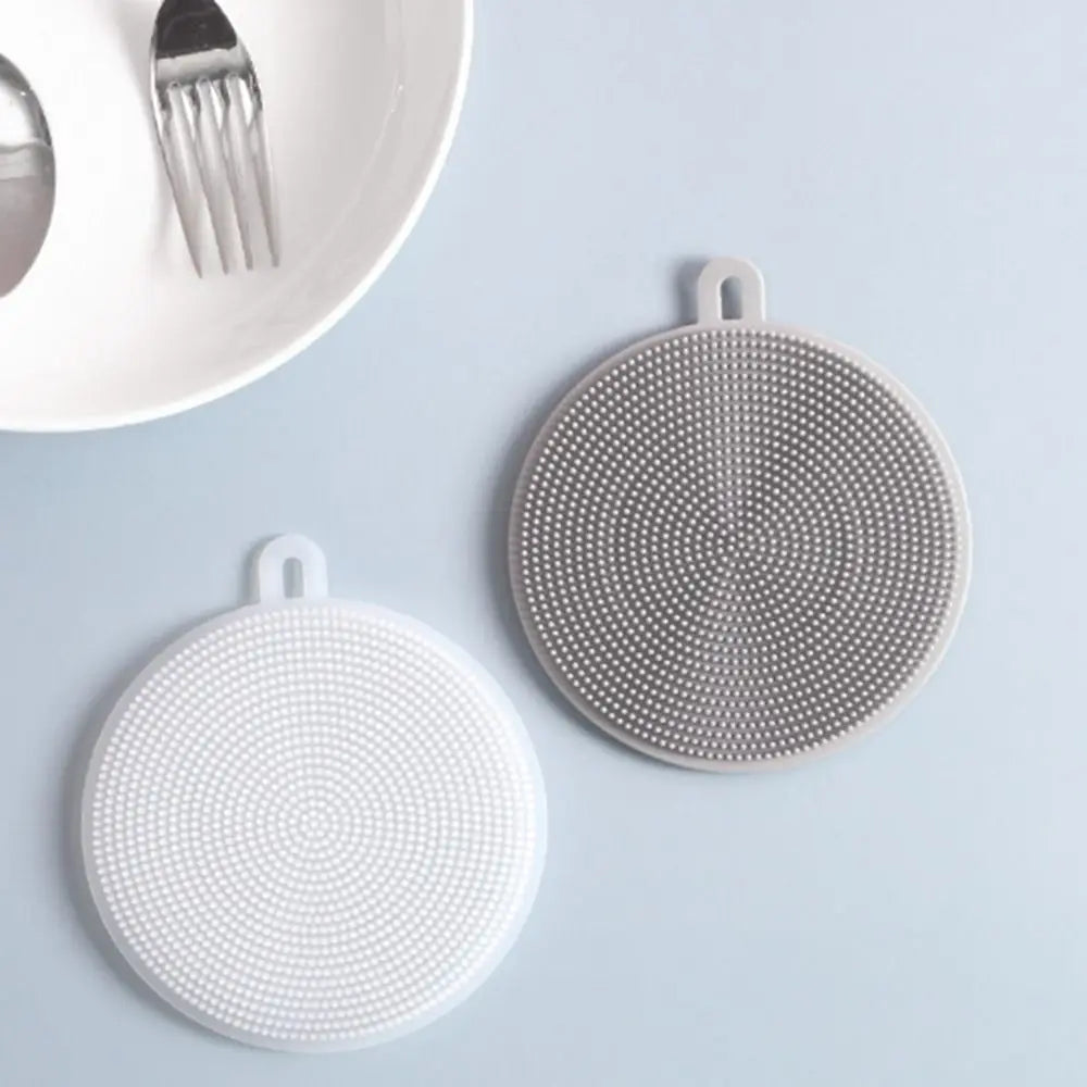 Silicone Cleaning Brush Dishwashing Sponge Multi-functional Fruit Vegetable Cutlery Kitchenware Brushes Kitchen Tools
