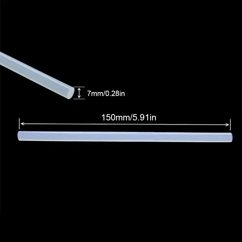 10/20Pcs Hot Melt Glue Sticks Adhesive 7mm Translucent Strong Viscosity Rods Transparent Sticks Set for Craft Album Repair Tools