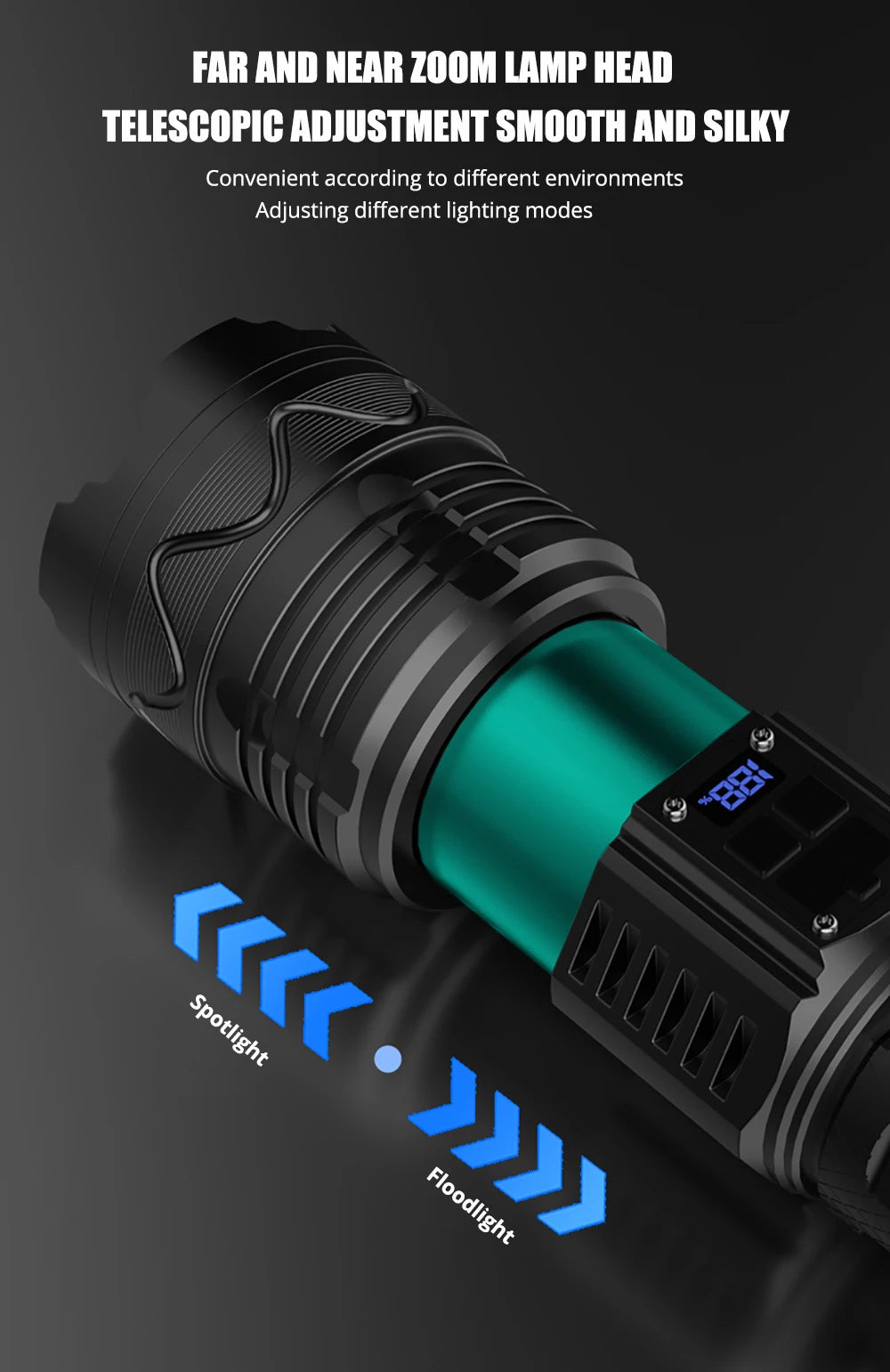 New 90000000LM High Power Rechargeable Led Flashlight Lighting Built-in 15000mAh Ultra Power Flashlights Tactical Torch Lantern