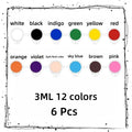 3mL, Acrylic Pigment for Student Art, Graffiti Painting, DIY Pigment, Hand Painted Walls, 12 Colors, Wholesale