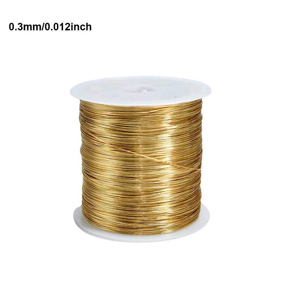 100M/Roll 0.3/0.4mm Color Metal Wire For Bracelet Necklace DIY Colorfast Beading Wire Jewelry Cord String Handcraft Making