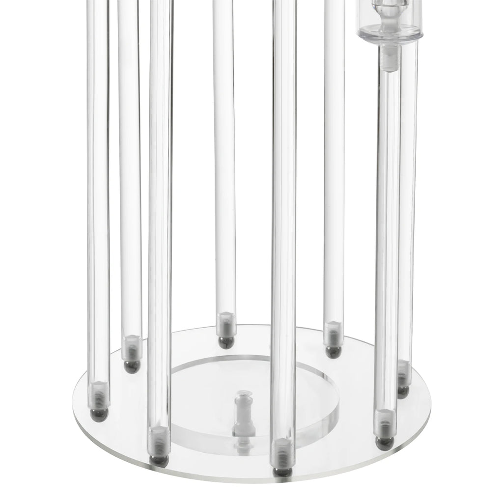 8-head Candle Holder Acrylic Clear Candle Stand for Weddings, Birthdays, Party Event, Centerpieces Decorations