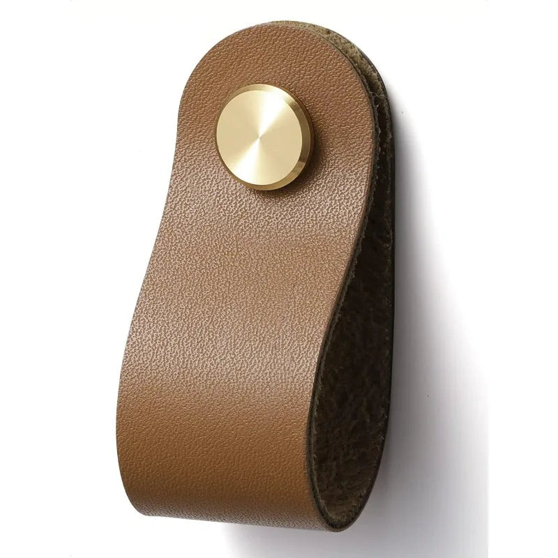 Leather Drawer Pulls  Leather Handles Cabinet Knobs for Kitchen Cabinet Drawers Bathroom Dressers