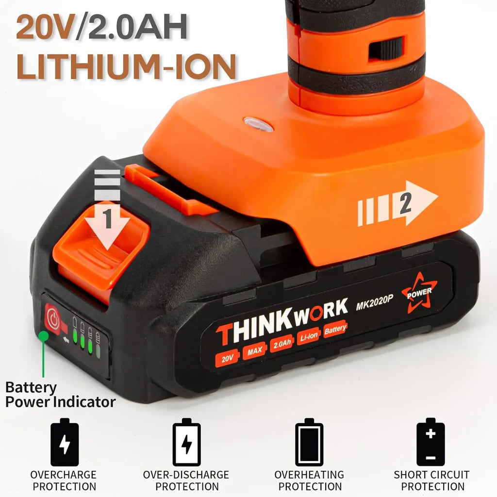 20V Cordless Hot Glue Gun Kit with 30 Sticks, Fast Heating for DIY Crafts and Repairs, Rechargeable Battery Included