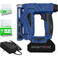 Electric Staple Gun 3/8 Cordless Brad Nailer 2 in 1 Brushless Nail Gun/Staple Gun with 1000 Nails and 1000 Staples Cordless Fix