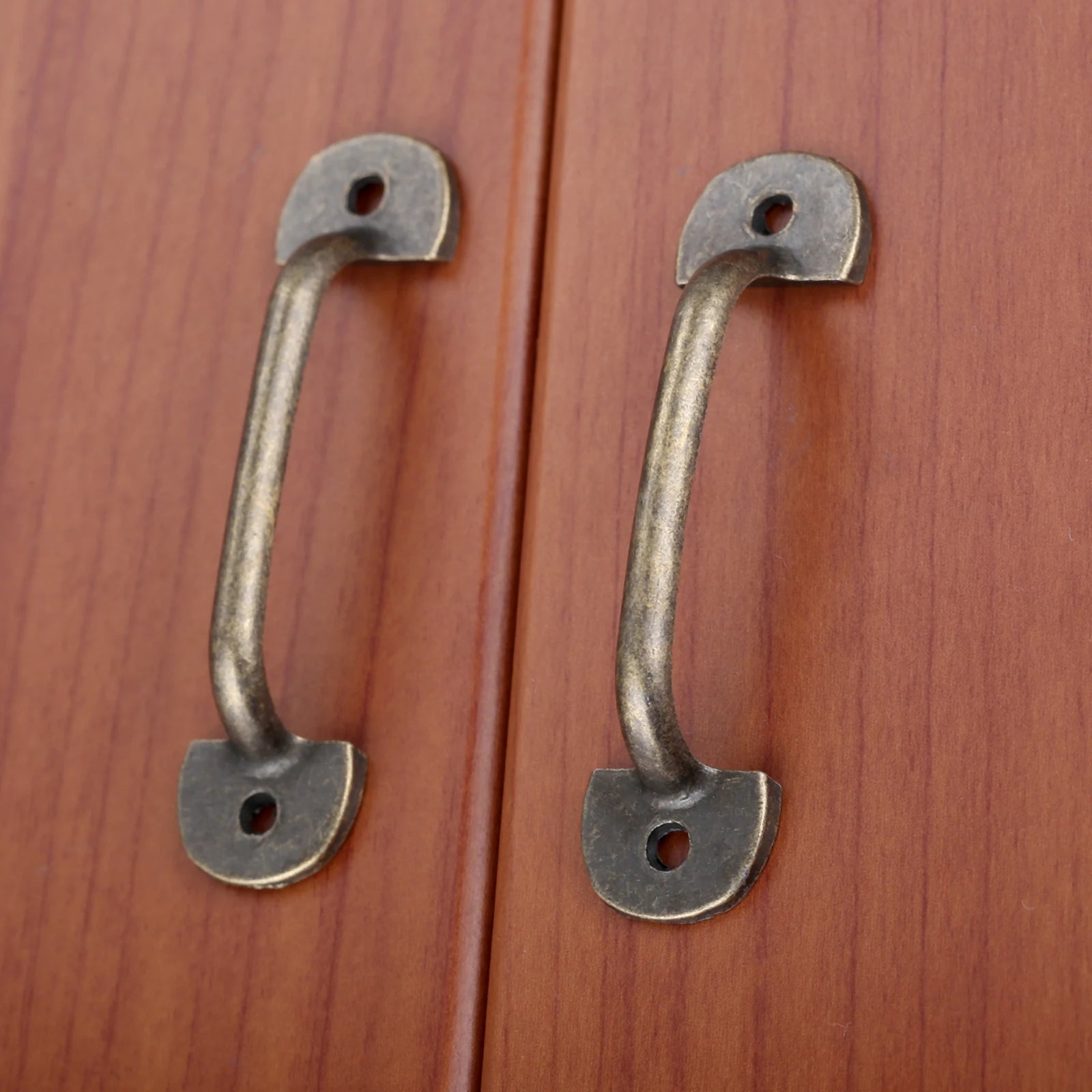 5sets Alloy Handles w/screws Antique Bronze/Silver Pulls 50mm Hole Drawer Door Cabinet Vintage Home Decor Kitchen Chest Bathroom