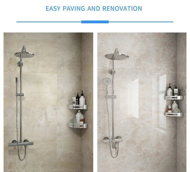 Wallpaper for Walls In Rolls Formaldehyde-free Bathroom Waterproof Sticker Toilet Wall Renovation Moisture-proof Wall Stickers