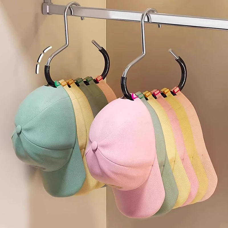 2-Pack Hat Hooks - Holiday Entryway Organizer for Coat Closet & Wall Mount Storage